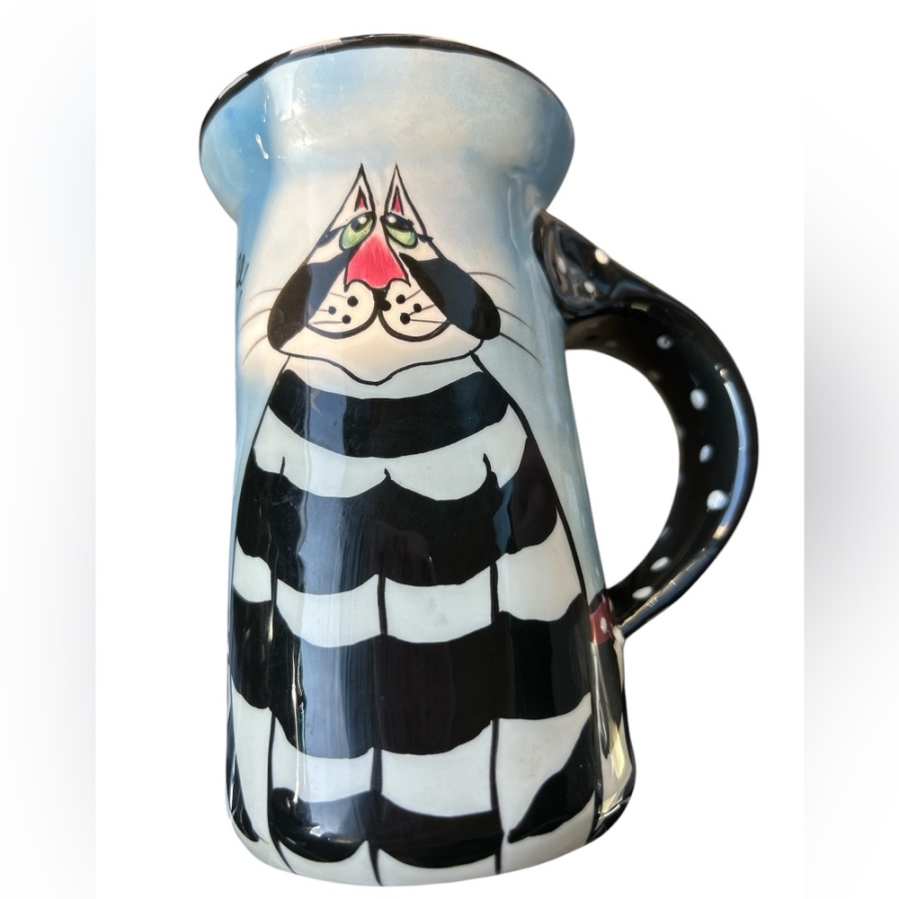 SWAK Lynda Corneille CAT coffee cup - My Other House Is Cleaner - signed 2004